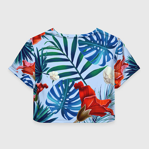 Женский топ Фламинго в папоротнике / 3D-принт – фото 2