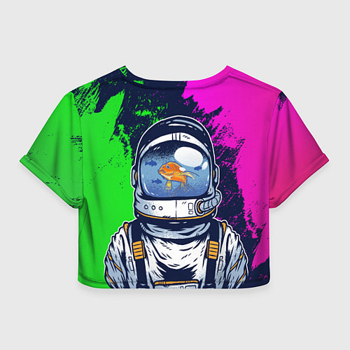 Женский топ Астронавт аквариум в краске / 3D-принт – фото 2