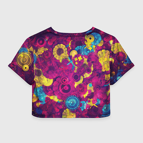 Женский топ PINK FLOW / 3D-принт – фото 2