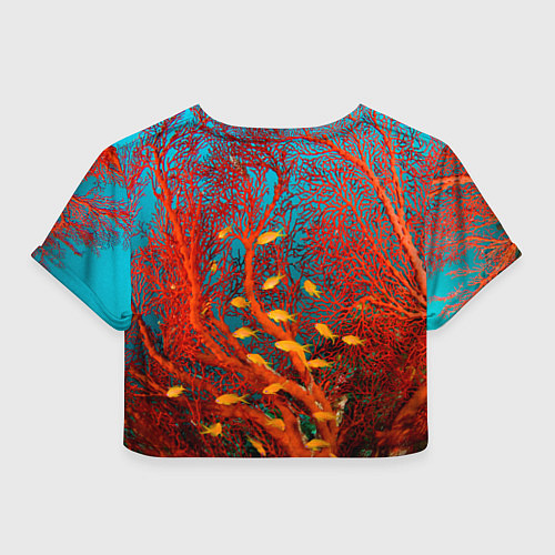 Женский топ Коралловые рыбки / 3D-принт – фото 2
