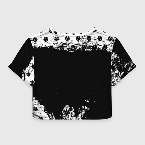 Женский топ Чёрный клевер череп демона / 3D-принт – фото 2