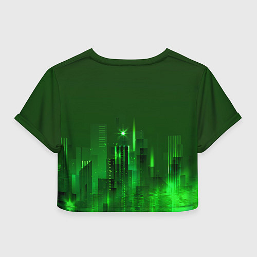 Женский топ Зеленый город / 3D-принт – фото 2