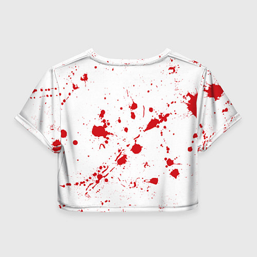 Женский топ Dexter logo Декстер брызги крови / 3D-принт – фото 2