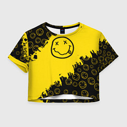 Женский топ Nirvana Smile Нирвана Рваный Паттерн