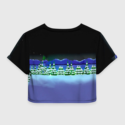 Женский топ Енот и его команда - противостояние Южный Парк / 3D-принт – фото 2