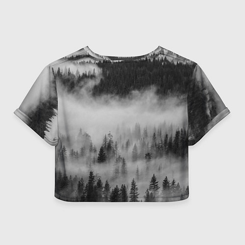 Женский топ ТУМАННЫЙ ЛЕС FOREST / 3D-принт – фото 2