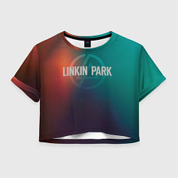 Футболка 3D укороченная женская Studio Collection - Linkin Park, цвет: 3D-принт