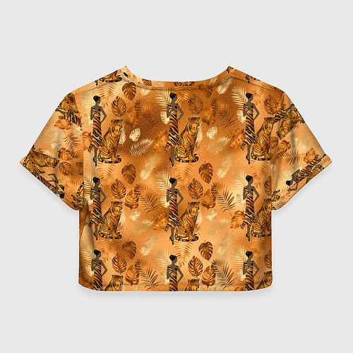 Женский топ Дама с тигром / 3D-принт – фото 2