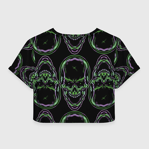 Женский топ Skulls vanguard pattern 2077 / 3D-принт – фото 2