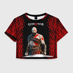 Женский топ God of War красные разводы