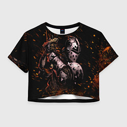 Футболка 3D укороченная женская Darkest Dungeon Fish and Bones, цвет: 3D-принт