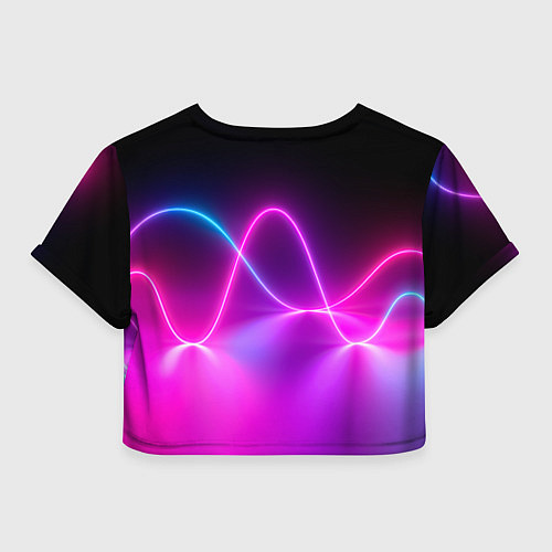 Женский топ Лучи света pink theme / 3D-принт – фото 2
