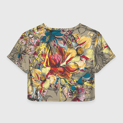 Женский топ Очень красивые цветы / 3D-принт – фото 2