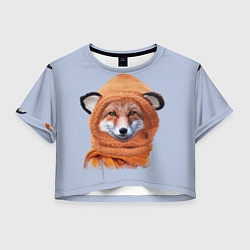 Женский топ Рыжий лис в шапке