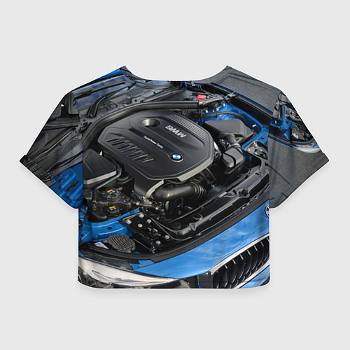 Женский топ BMW Engine Twin Power Turbo / 3D-принт – фото 2