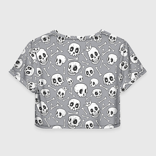 Женский топ Skulls & bones / 3D-принт – фото 2