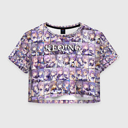 Женский топ Genshin Impact Keqing Гениш Импакт Кецин