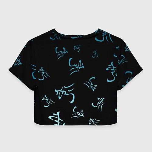 Женский топ Год Голубого Тигра Узор / 3D-принт – фото 2