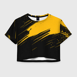 Женский топ Black and yellow grunge