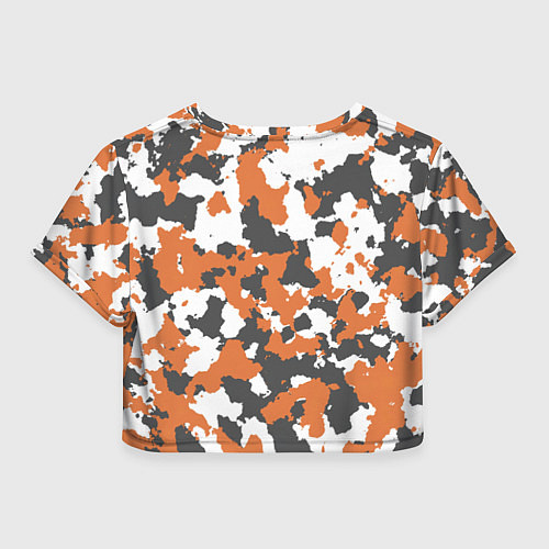 Женский топ Orange Camo / 3D-принт – фото 2