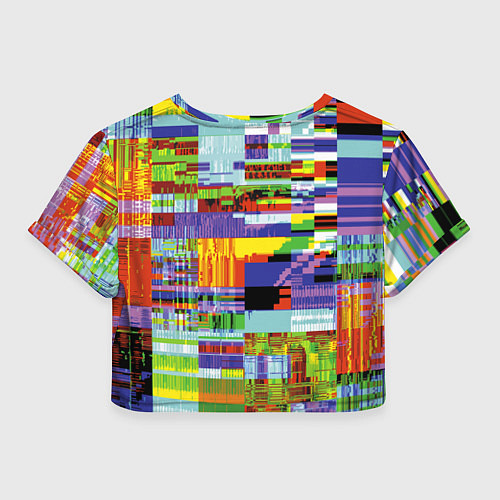 Женский топ Vanguard glitch fashion pattern 2022 / 3D-принт – фото 2