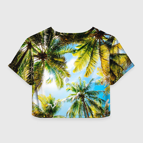 Женский топ Пальмы под солнцем / 3D-принт – фото 2
