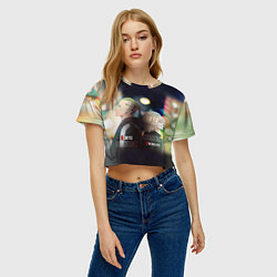 Футболка 3D укороченная женская Токийские мстители - Майки и Дракен, цвет: 3D-принт — фото 2