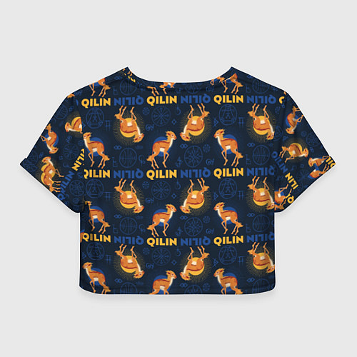 Женский топ Фантастические Твари Qilin паттерн / 3D-принт – фото 2
