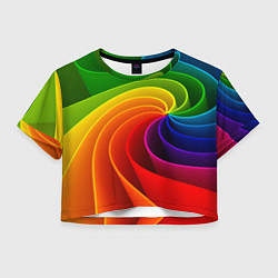 Женский топ Спираль Модный узор 2023 Неон