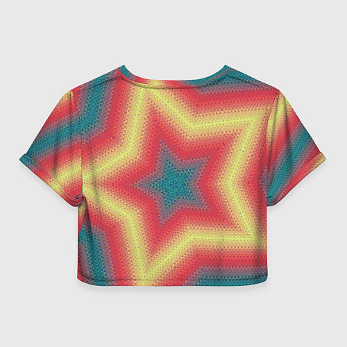 Женский топ Звездный современный узор / 3D-принт – фото 2