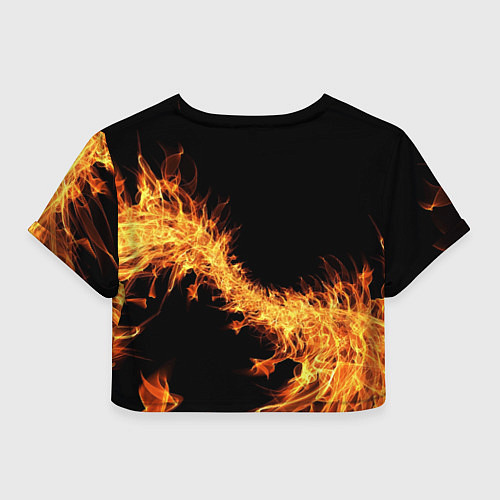 Женский топ Огонь Стихия / 3D-принт – фото 2