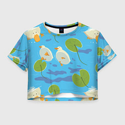Женский топ Утки под водой