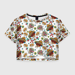 Женский топ Мексиканские черепки