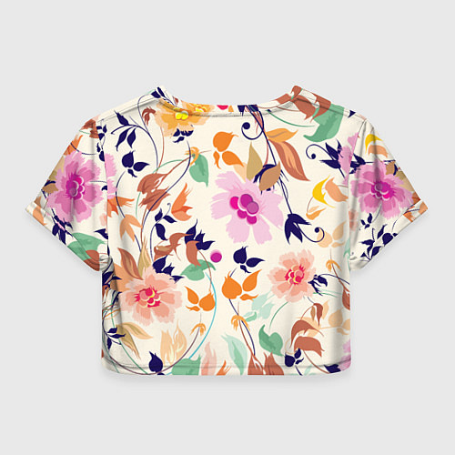 Женский топ Summer floral pattern / 3D-принт – фото 2