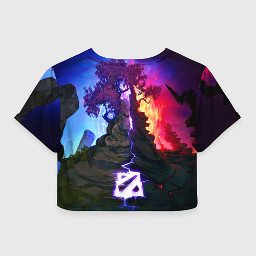 Женский топ Огонь и воздух / 3D-принт – фото 2