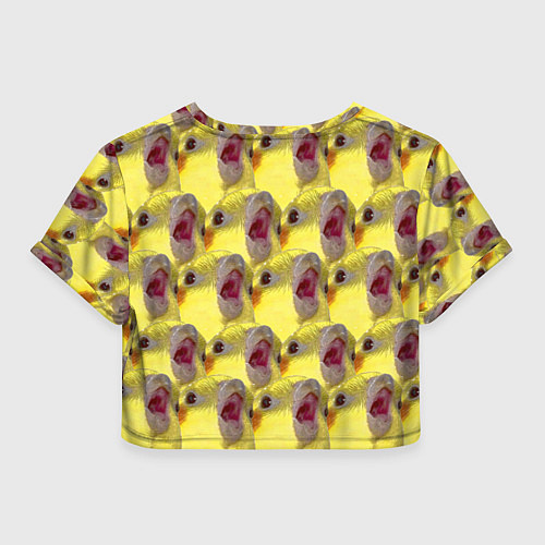 Женский топ Попугай Корелла Орёт Мем / 3D-принт – фото 2