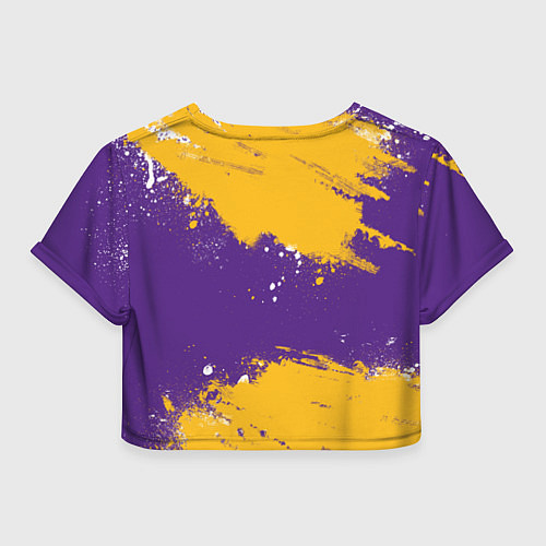 Женский топ PORSCHE- LAKERS COLORS / 3D-принт – фото 2