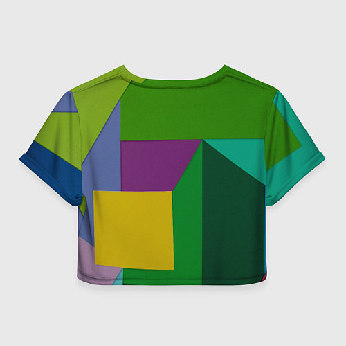 Женский топ Абстрактный случайный набор геометрических фигур - / 3D-принт – фото 2