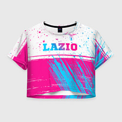 Женский топ Lazio neon gradient style: символ сверху