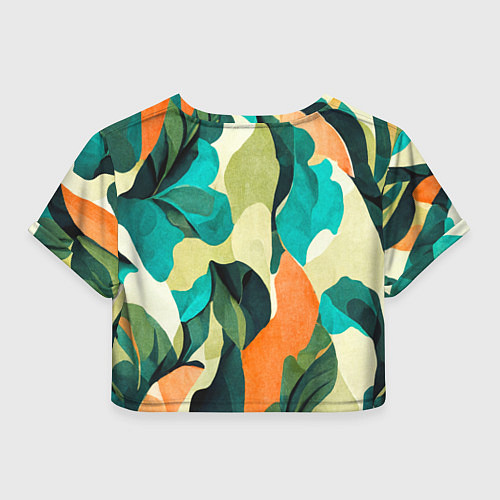 Женский топ Multicoloured camouflage / 3D-принт – фото 2