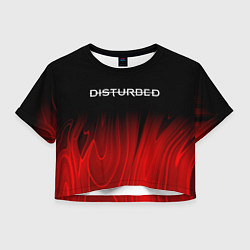 Женский топ Disturbed red plasma