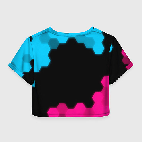 Женский топ Renault - neon gradient / 3D-принт – фото 2