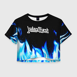 Женский топ Judas Priest blue fire