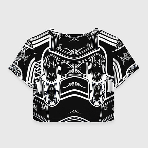 Женский топ ЧБ рыцарь / 3D-принт – фото 2