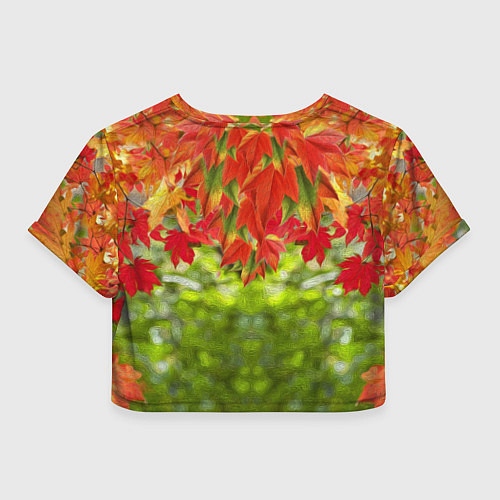 Женский топ Лучший учитель осенние листья / 3D-принт – фото 2