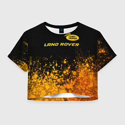 Женский топ Land Rover - gold gradient: символ сверху