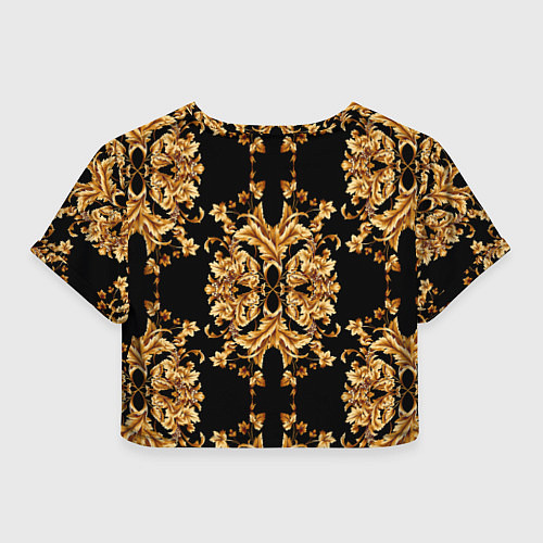 Женский топ Золотая гжель модные цветы / 3D-принт – фото 2
