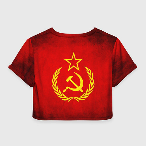 Женский топ СССР - старый флаг / 3D-принт – фото 2