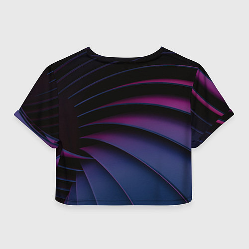 Женский топ Спиральные тёмные пластины / 3D-принт – фото 2