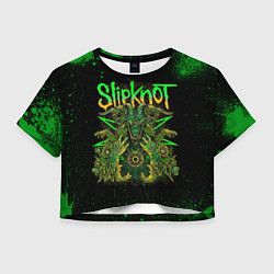 Женский топ Slipknot green satan